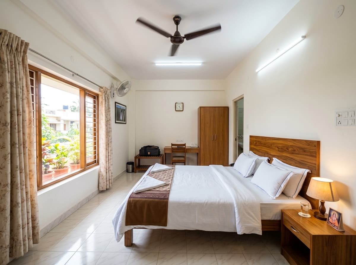 NON AC Double Bedroom - Shantha Residency Sagara